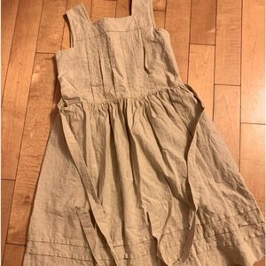 Vintage Sylvia Whyte Linen Shift Dress